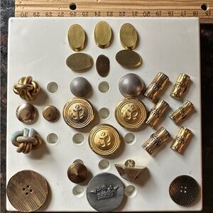 Vintage Buttons - Metal